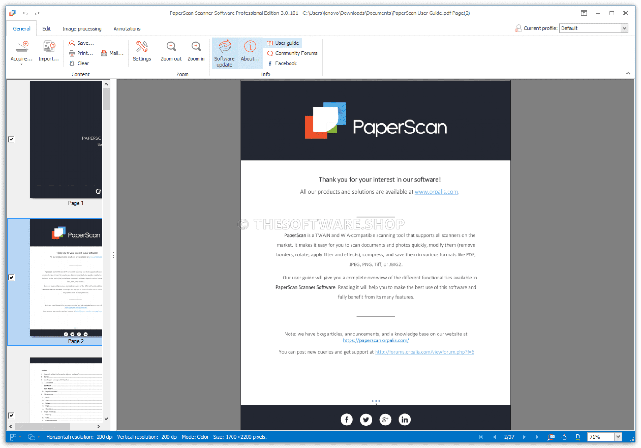 paperscan 3 professional edition