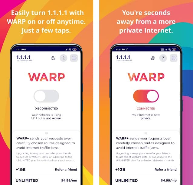 Download warp apk faster safer internet