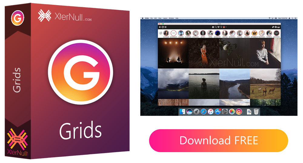 Grids for Instagram v6.1.7 Instagram Video, Photos Software For mac OSX