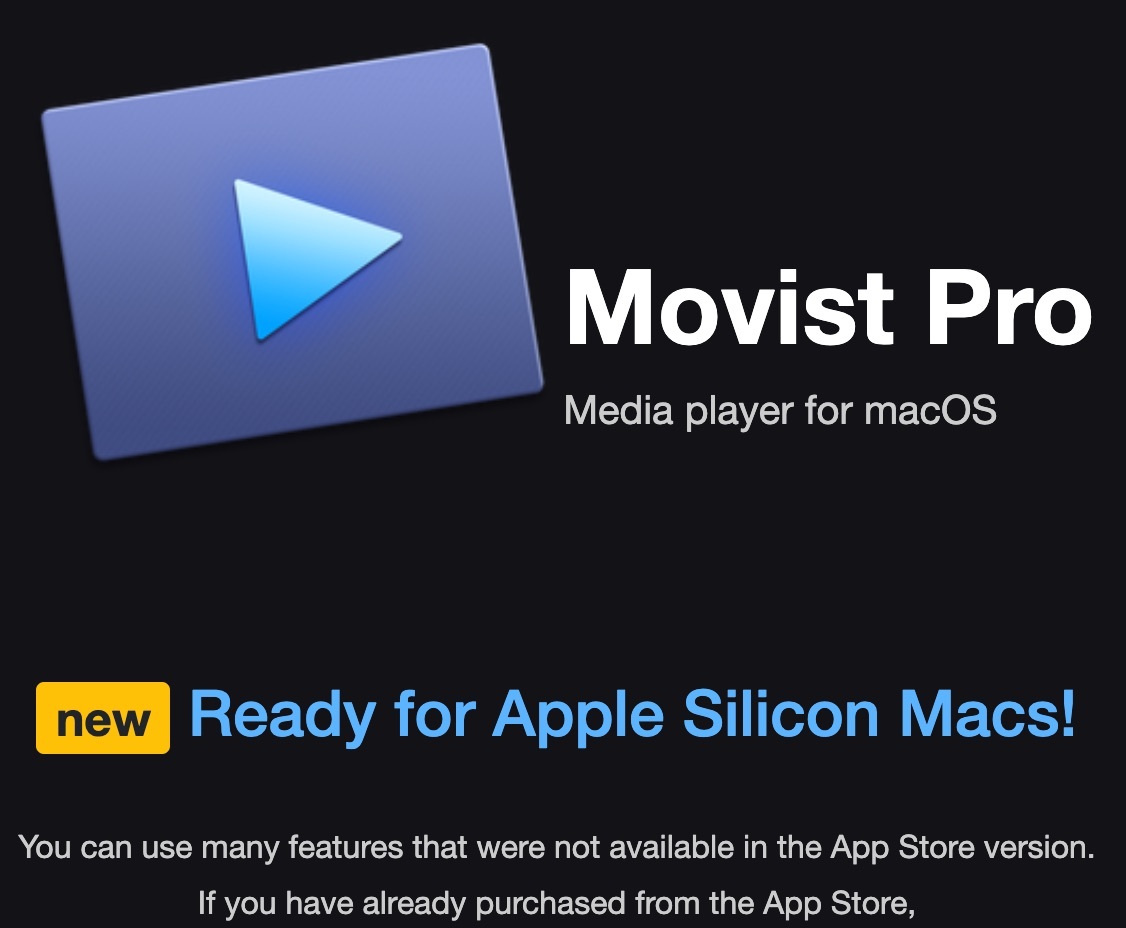 Movist Pro v2.6.4 Best 4K Media Player For macOS X