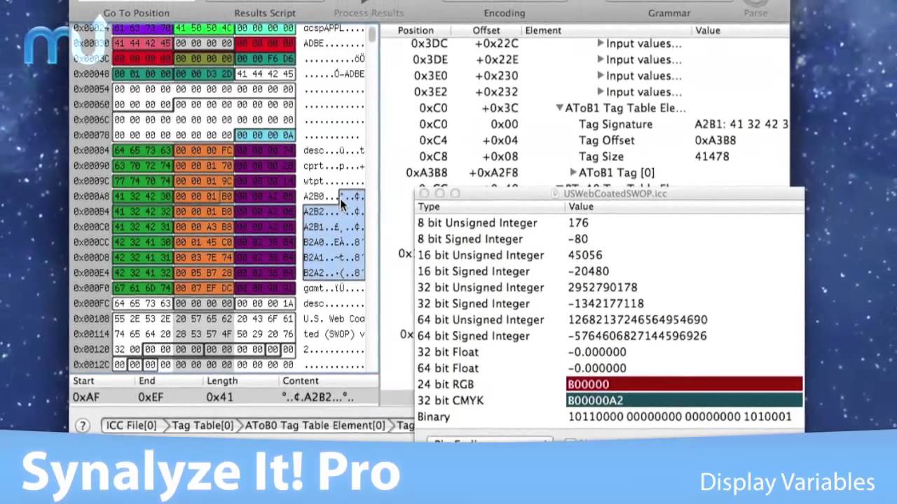 Synalyze It Pro For Mac v1.24 Best Hex Editor 