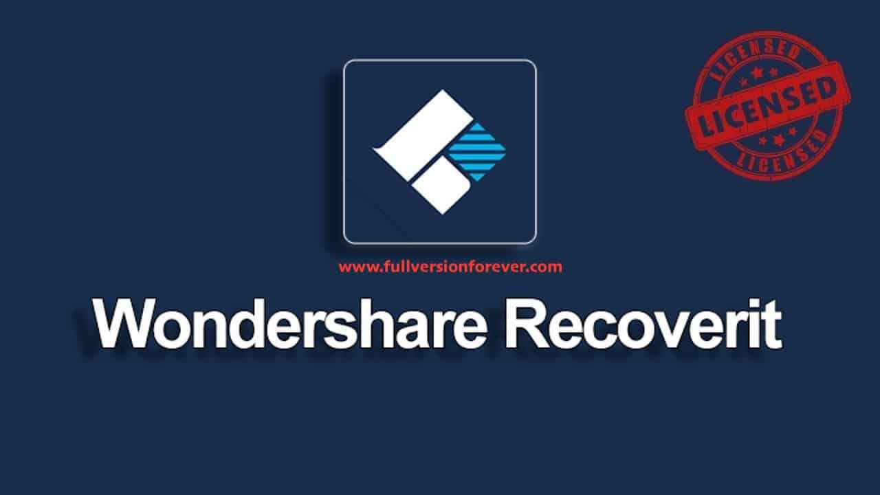 Wondershare Recoverit Keys Free Download